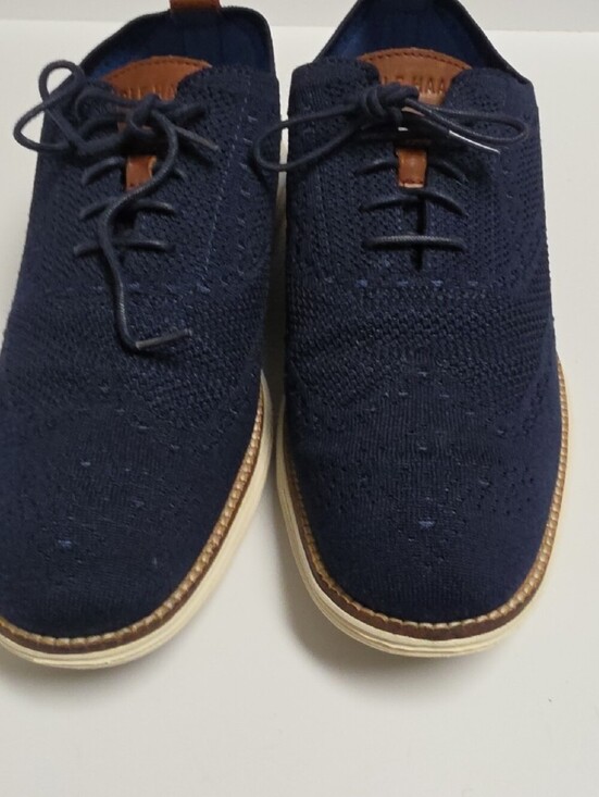 Cole Haan Men\'s OriginalGrand Stitchlite Wingtip Oxford - Navy Blue - Size 11.5 main image 9